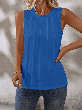 Blusa Casual Com Design Minimalista E Caimento Solto Isabel Azul / P (36-38) Femininos Tank Tops &