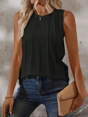 Blusa Casual Com Design Minimalista E Caimento Solto Isabel Femininos Tank Tops & Camis