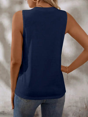 Blusa Casual Com Design Minimalista E Caimento Solto Isabel Femininos Tank Tops & Camis