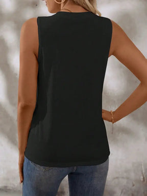 Blusa Casual Com Design Minimalista E Caimento Solto Isabel Femininos Tank Tops & Camis