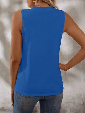 Blusa Casual Com Design Minimalista E Caimento Solto Isabel Femininos Tank Tops & Camis