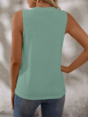 Blusa Casual Com Design Minimalista E Caimento Solto Isabel Femininos Tank Tops & Camis