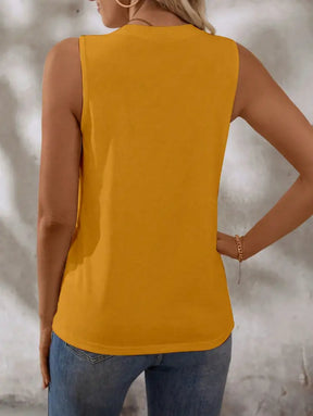 Blusa Casual Com Design Minimalista E Caimento Solto Isabel Femininos Tank Tops & Camis