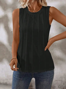 Blusa Casual Com Design Minimalista E Caimento Solto Isabel Preto / P (36-38) Femininos Tank Tops &