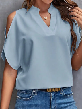 Blusa Casual Com Design Minimalista E Caimento Solto Kira Camisa Feminina