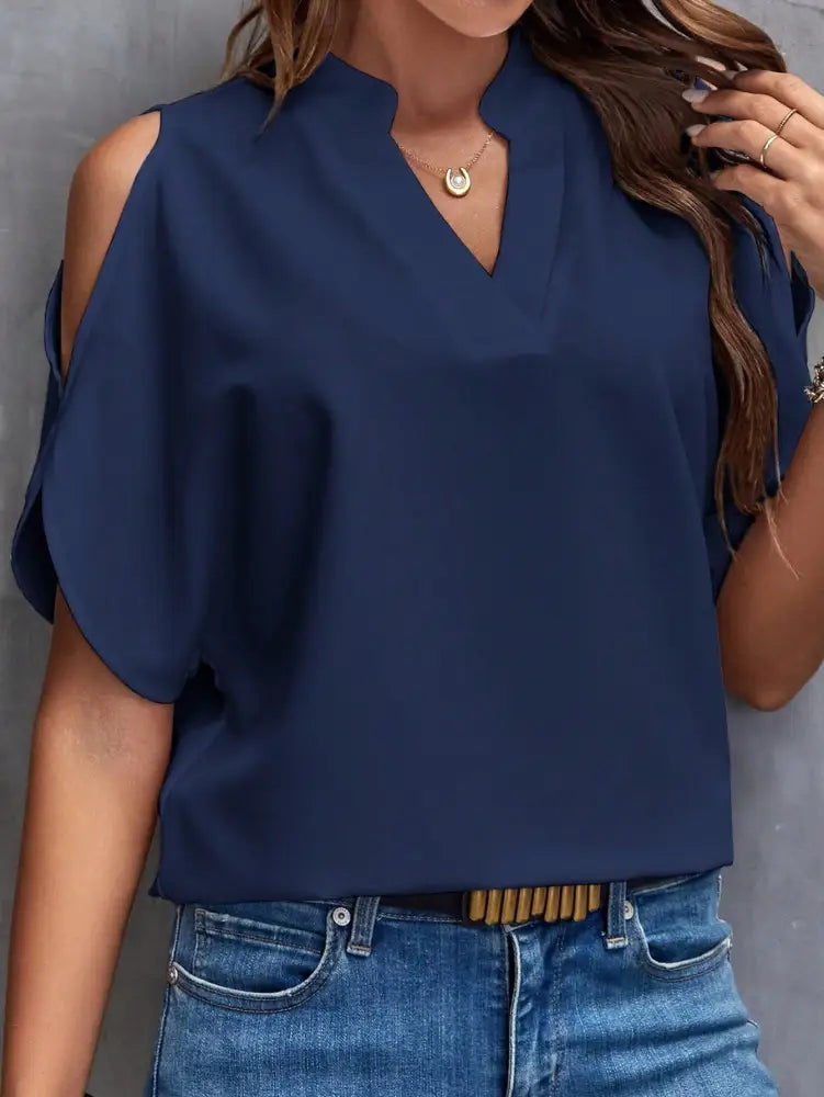 Blusa Casual Com Design Minimalista E Caimento Solto Kira Camisa Feminina