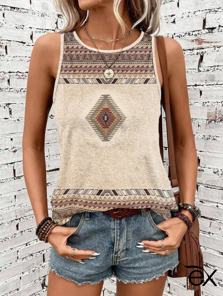 Blusa Casual em Tecido Leve com Design Boho Heidi