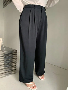 Calça Feminina De Perna Reta Com Bolsos E Cintura Natural Génesis. Plus Size Calças