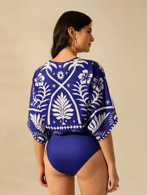 Conjunto Moda Praia Com Body E Quimono Fluido Estiloso Maya Feminino